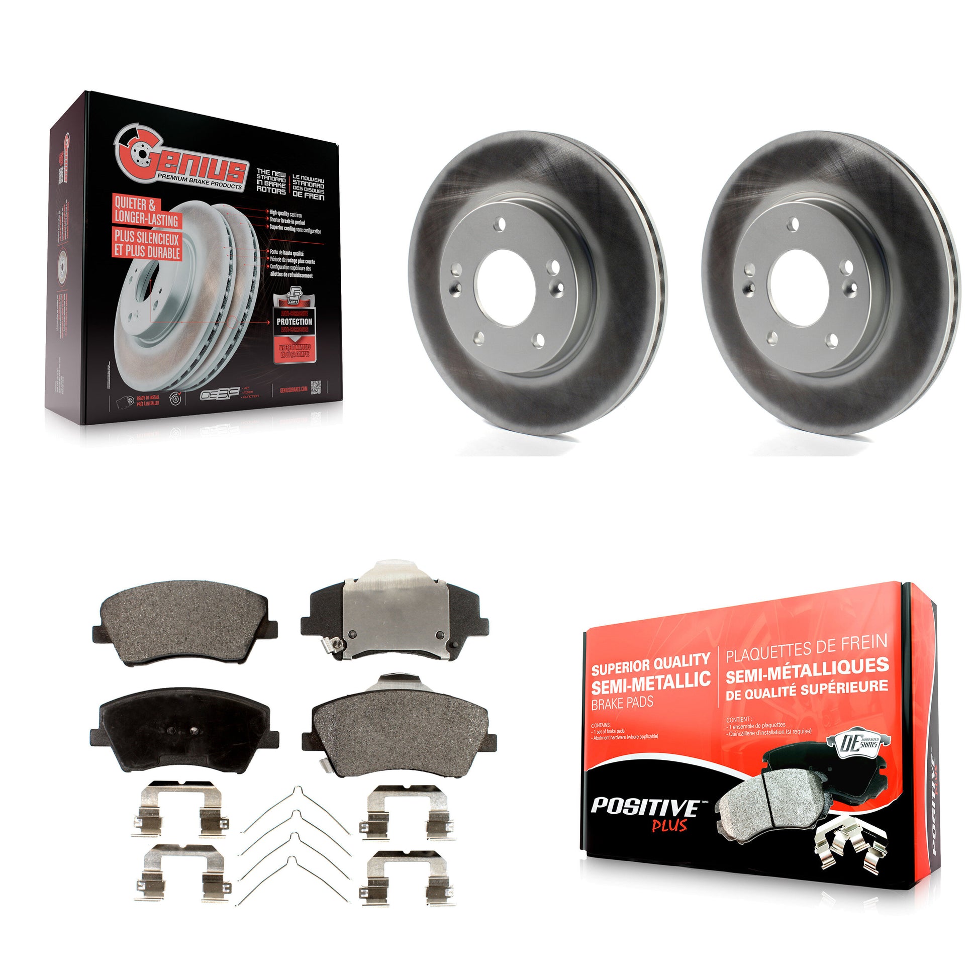 Transit Auto KGF-100449 Disc Brake Kit for 2017-2020 Hyundai Elantra - Front