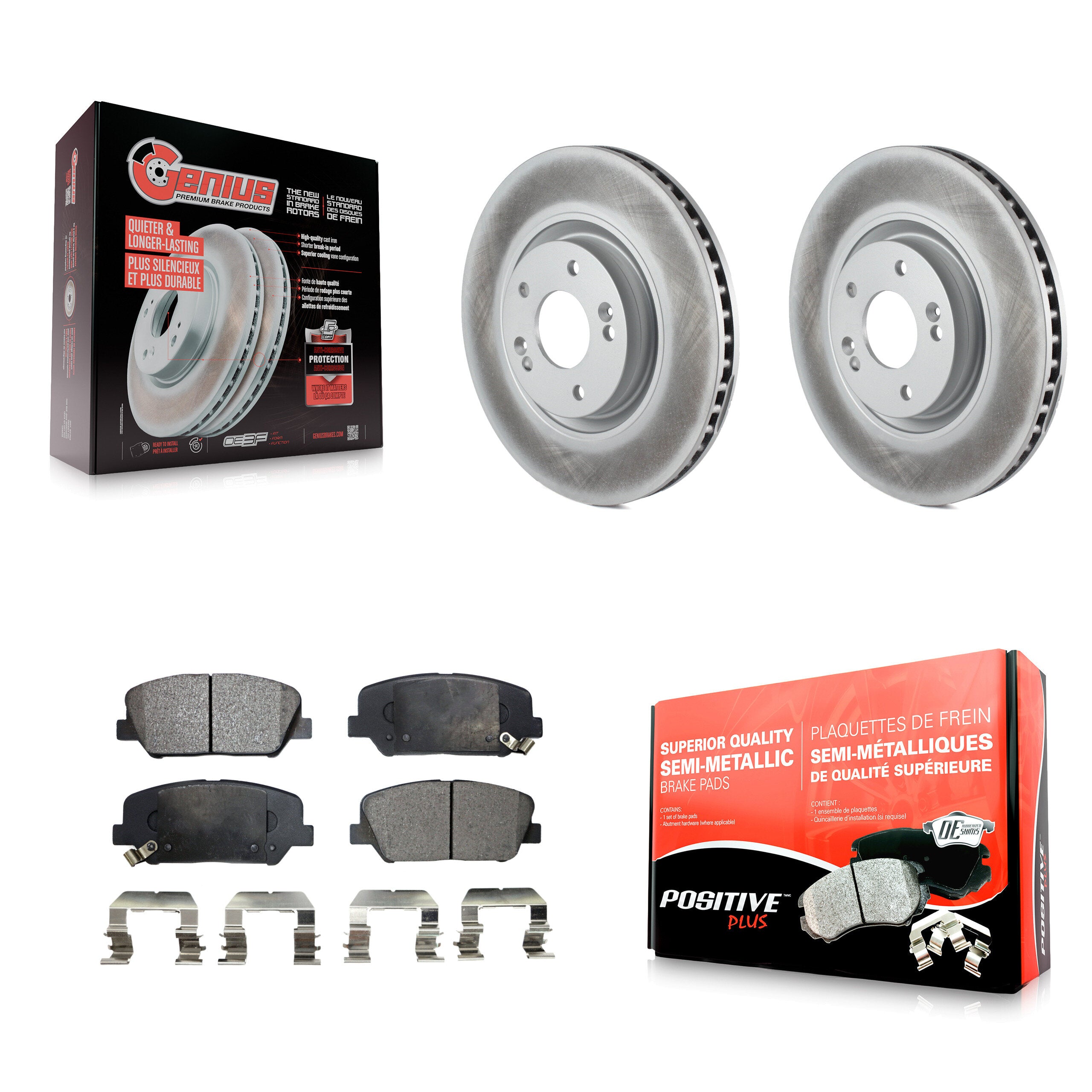 Transit Auto KGF-100451 Disc Brake Kit for 2011-2015 Kia Optima - Front