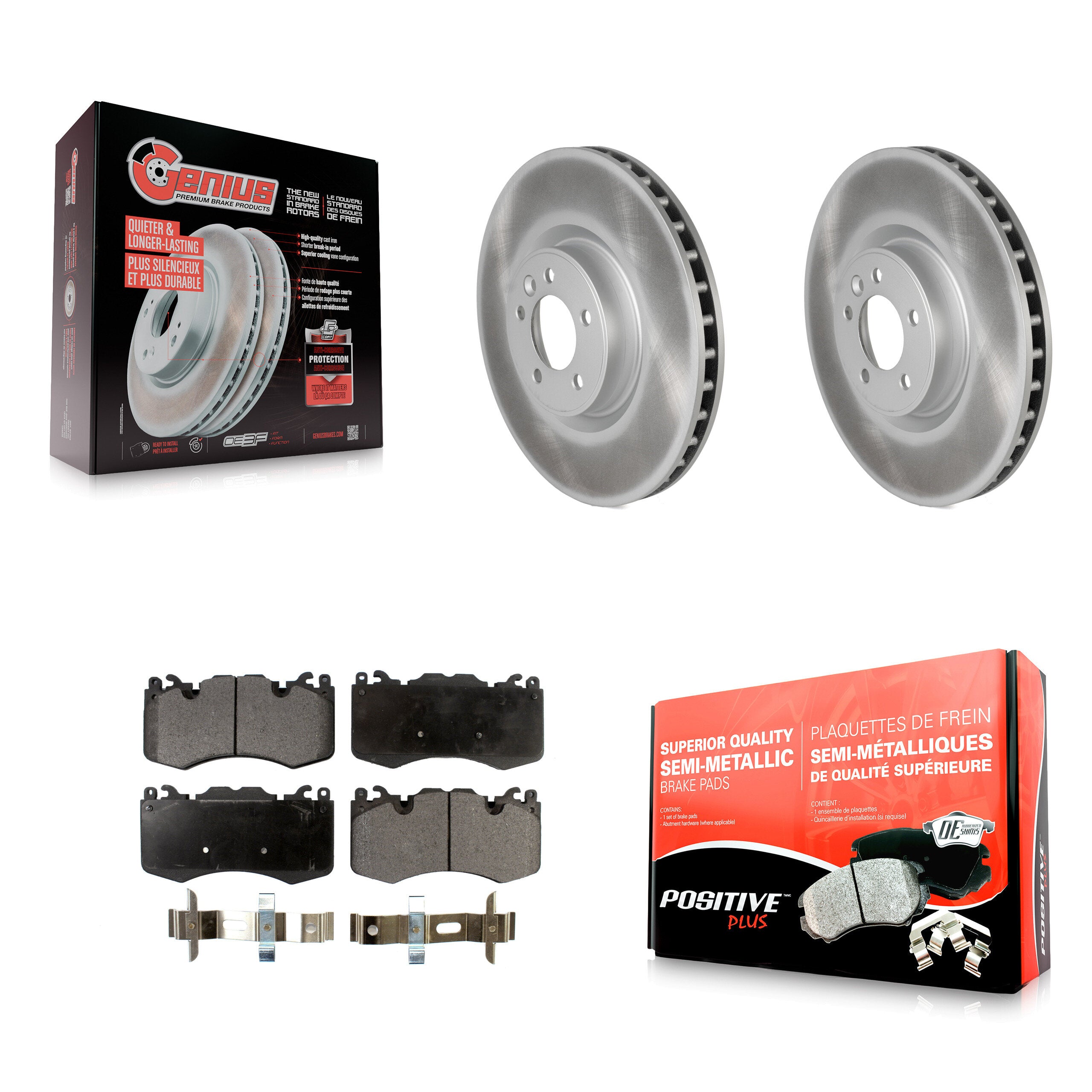 Transit Auto KGF-100456 Disc Brake Kit for 2010-2021 Land Rover Range Rover, Land Rover Range Rover Sport - Front