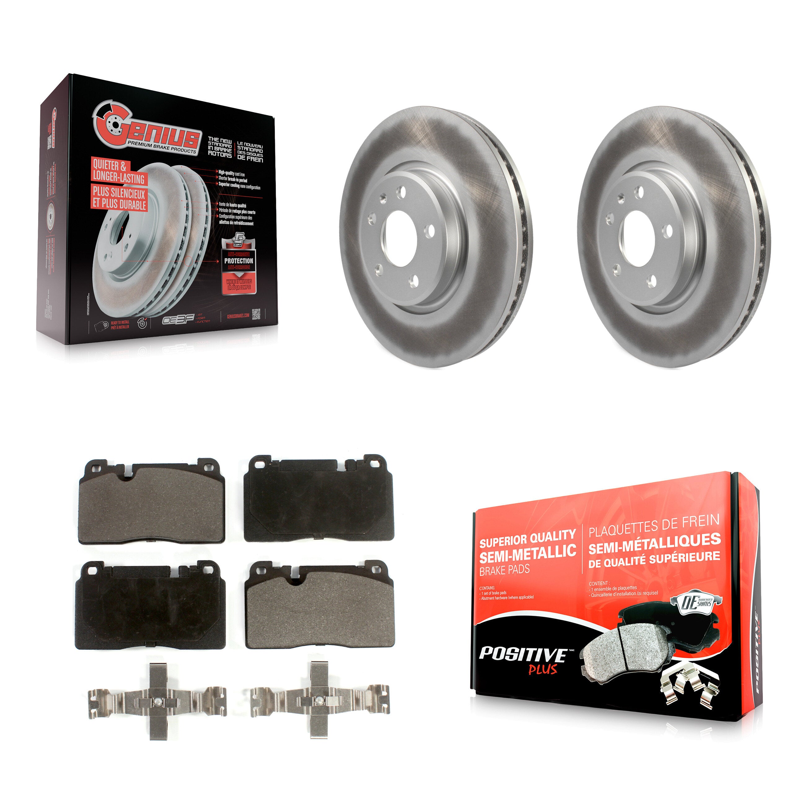 Transit Auto KGF-100462 Disc Brake Kit for 2013-2017 Audi Q5 - Front