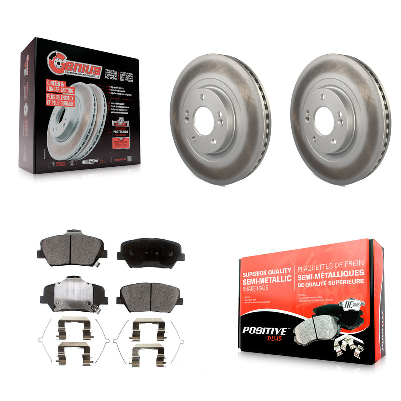 Transit Auto KGF-100476 Disc Brake Kit for 2016-2020 Hyundai Santa Fe Sport, Kia Sorento - Front