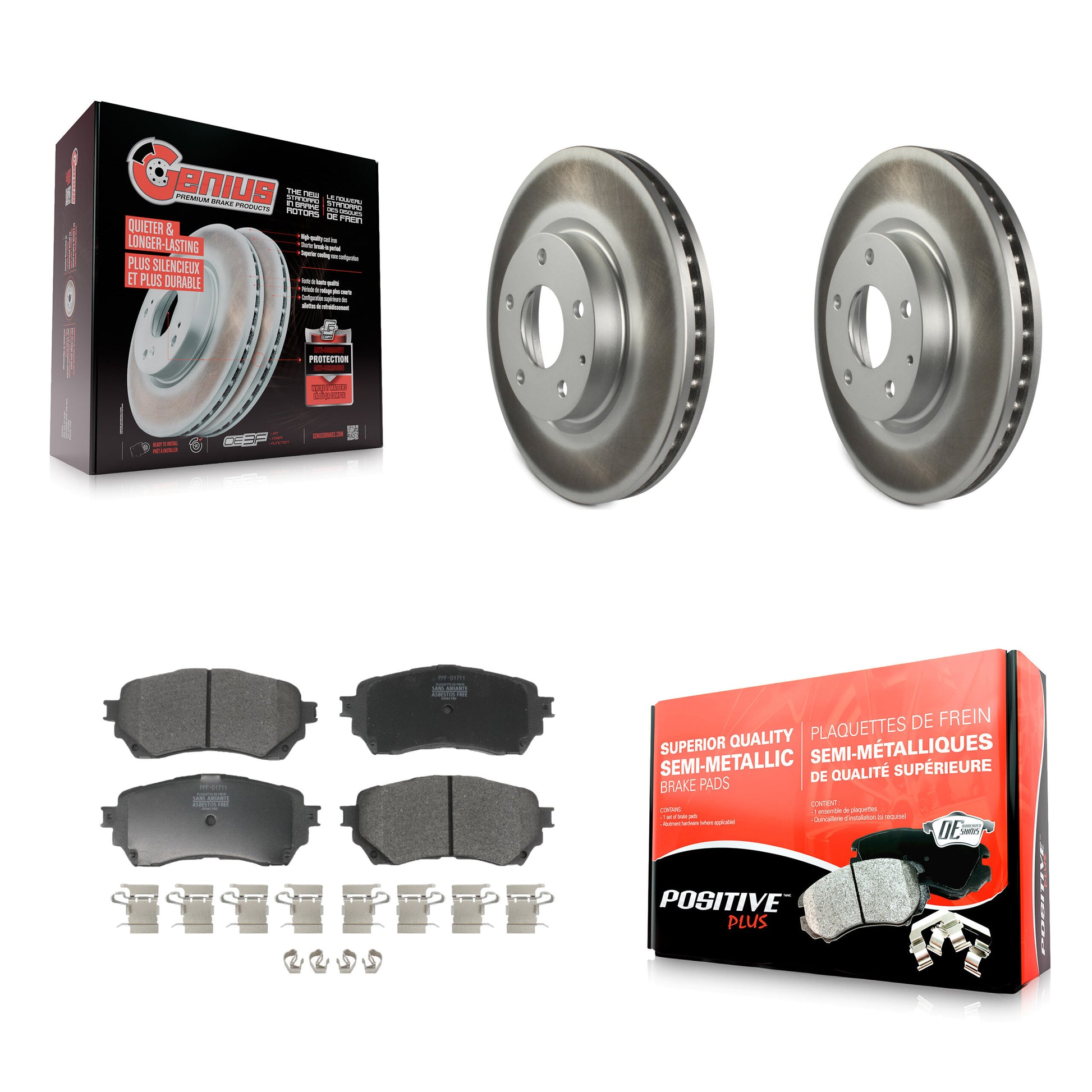 Transit Auto KGF-100479 Disc Brake Kit for 2014-2018 Mazda 6 - Front