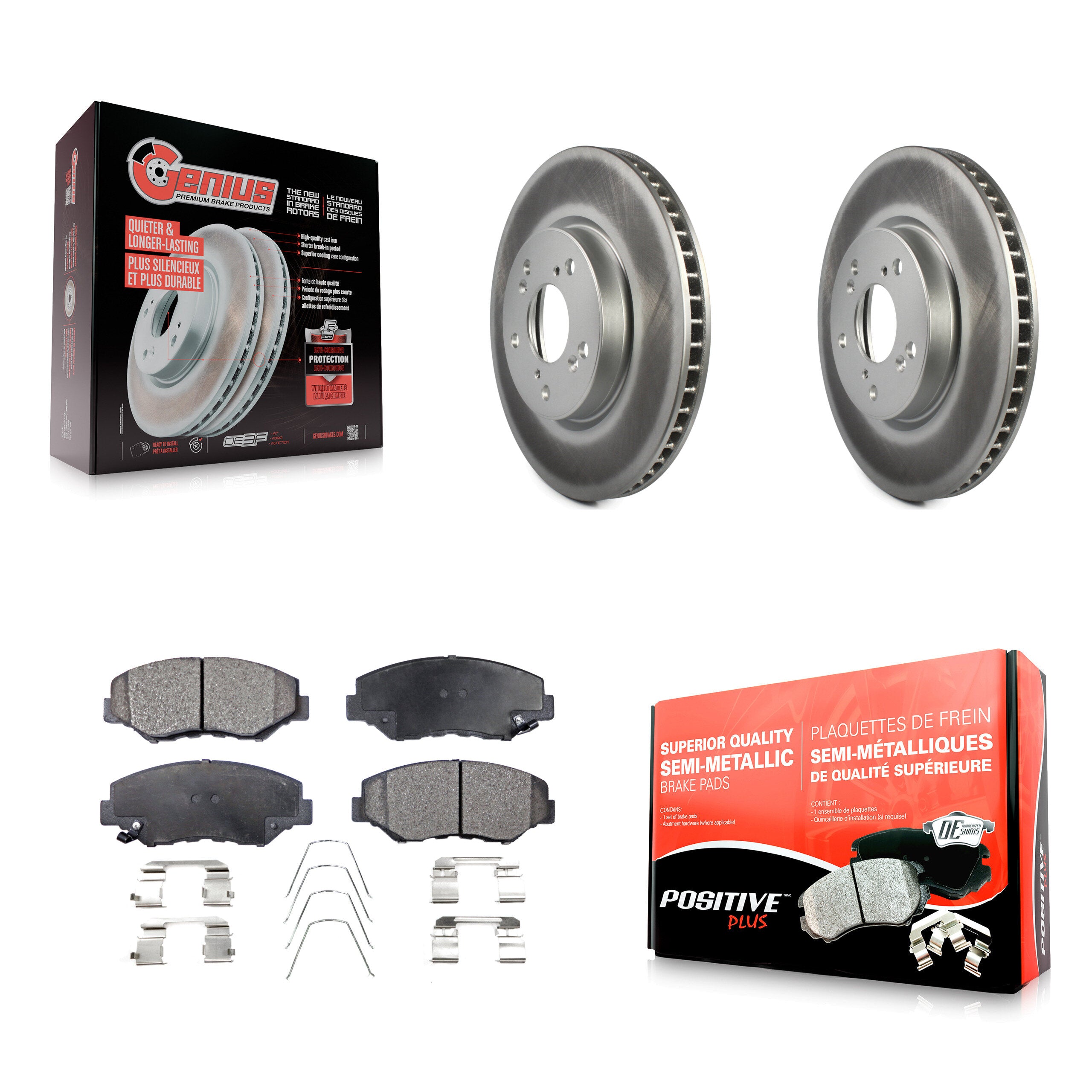 Transit Auto KGF-100482 Disc Brake Kit for 2015 Honda Civic - Front