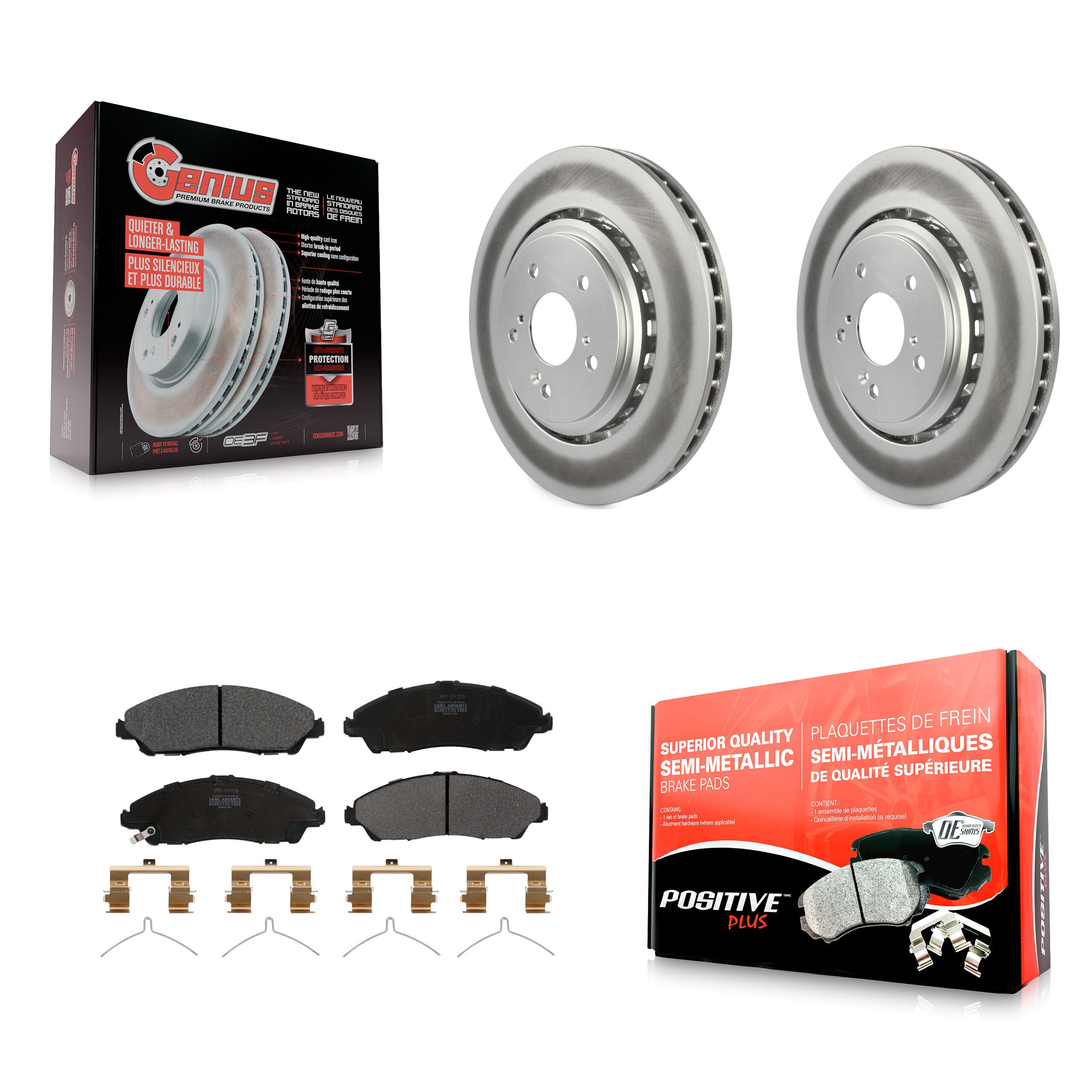 Transit Auto KGF-100490 Disc Brake Kit for 2014-2016 Acura MDX - Front