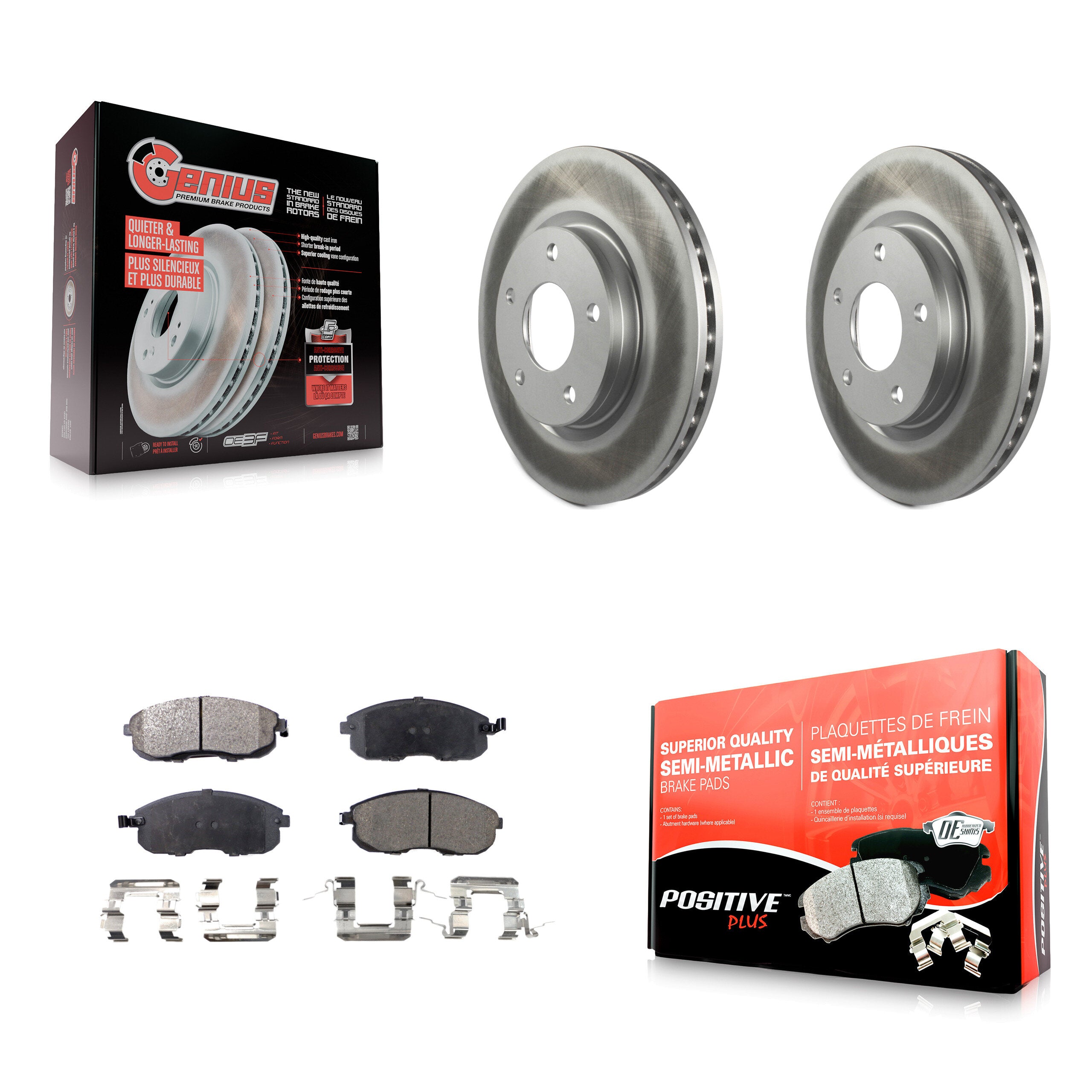 Transit Auto KGF-100496 Disc Brake Kit for 2013-2019 Nissan Sentra - Front