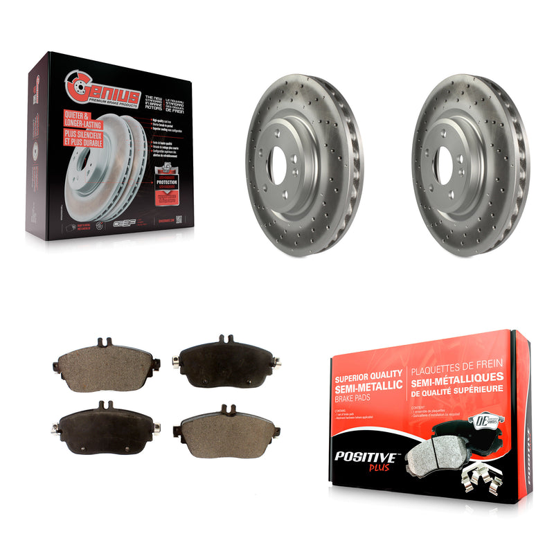Transit Auto KGF-100504 Disc Brake Kit for 2013-2020 Mercedes-Benz GLA250, Mercedes-Benz CLA250, Mercedes-Benz B250 - Front