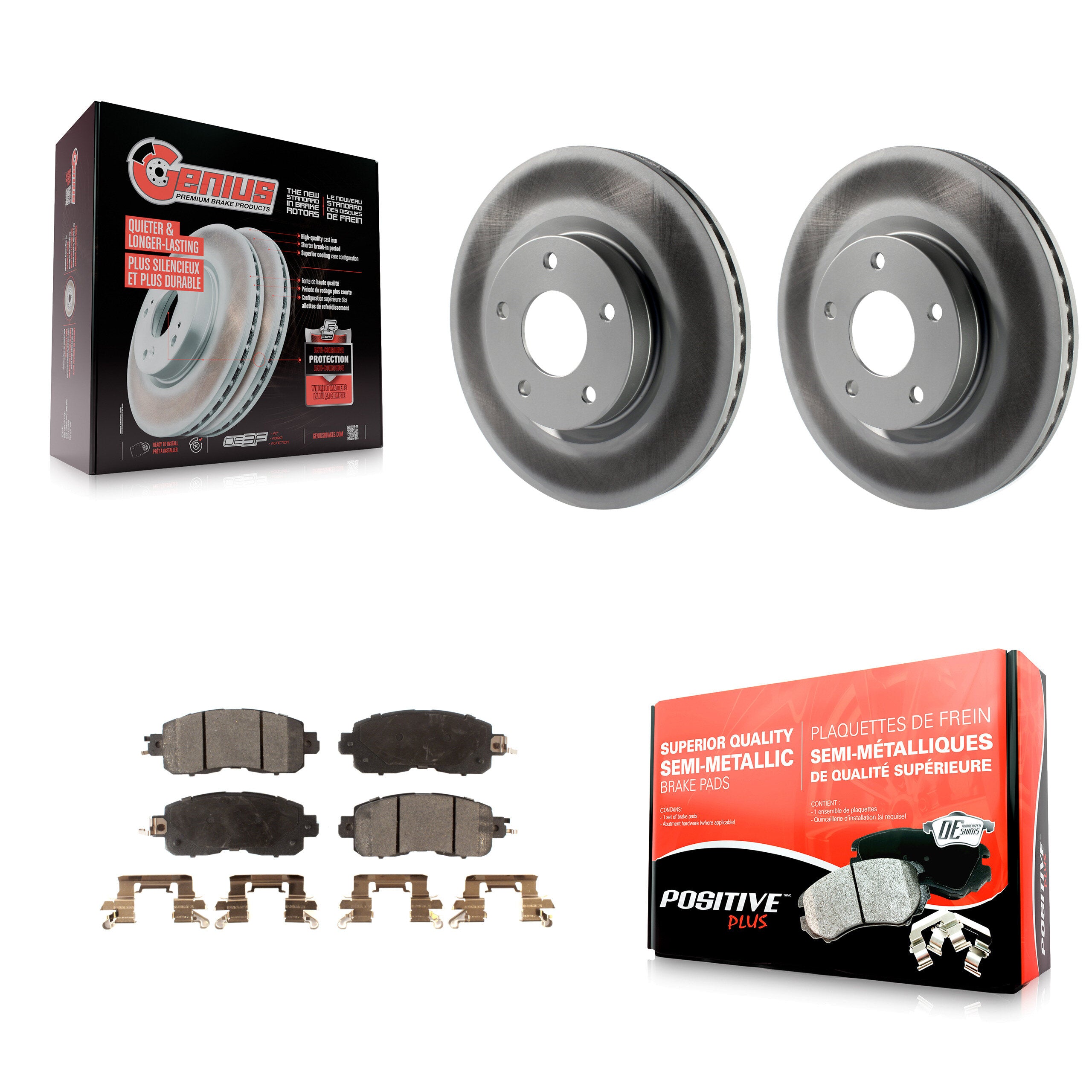 Transit Auto KGF-100506 Disc Brake Kit for 2013-2024 Nissan Altima - Front