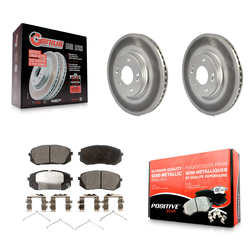 Transit Auto KGF-100511 Disc Brake Kit for 2016-2023 Kia Optima, Hyundai Kona Electric and More - Front