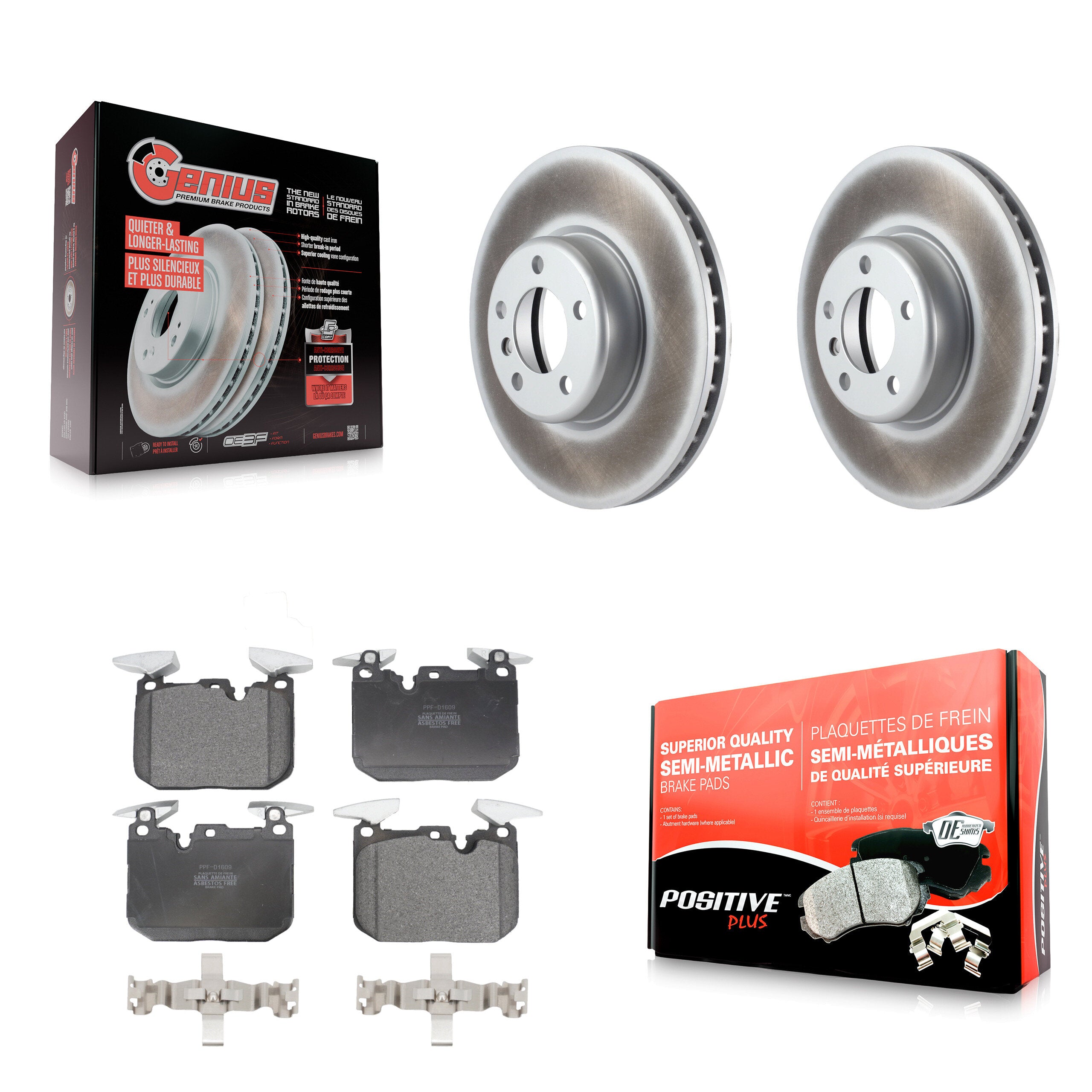 Transit Auto KGF-100519 Disc Brake Kit for 2012-2020 BMW 230i, BMW 230i xDrive and More - Front