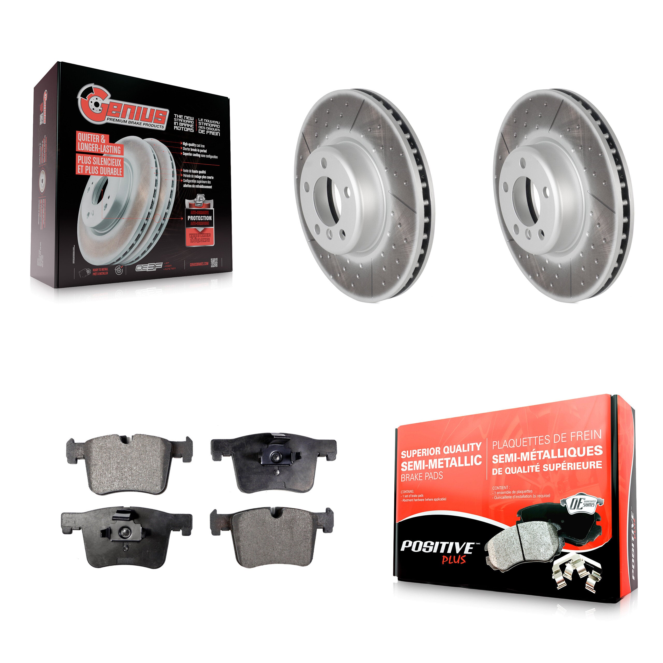 Transit Auto KGF-100521 Disc Brake Kit for 2013-2015 BMW 335i, BMW 335i GT xDrive, BMW 335i xDrive - Front