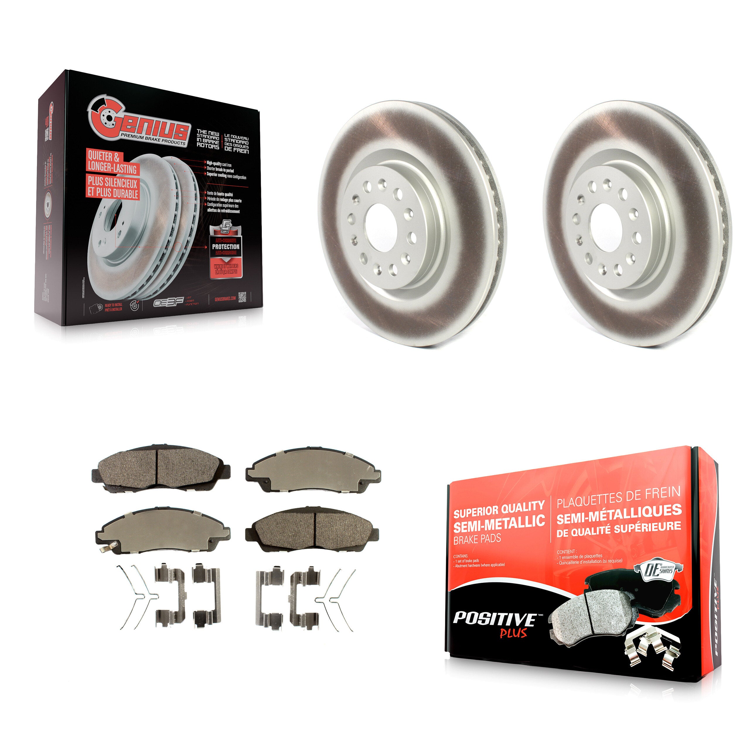 Transit Auto KGF-100524 Disc Brake Kit for 2017-2020 Cadillac XT6, Buick Enclave, Cadillac XT5 - Front