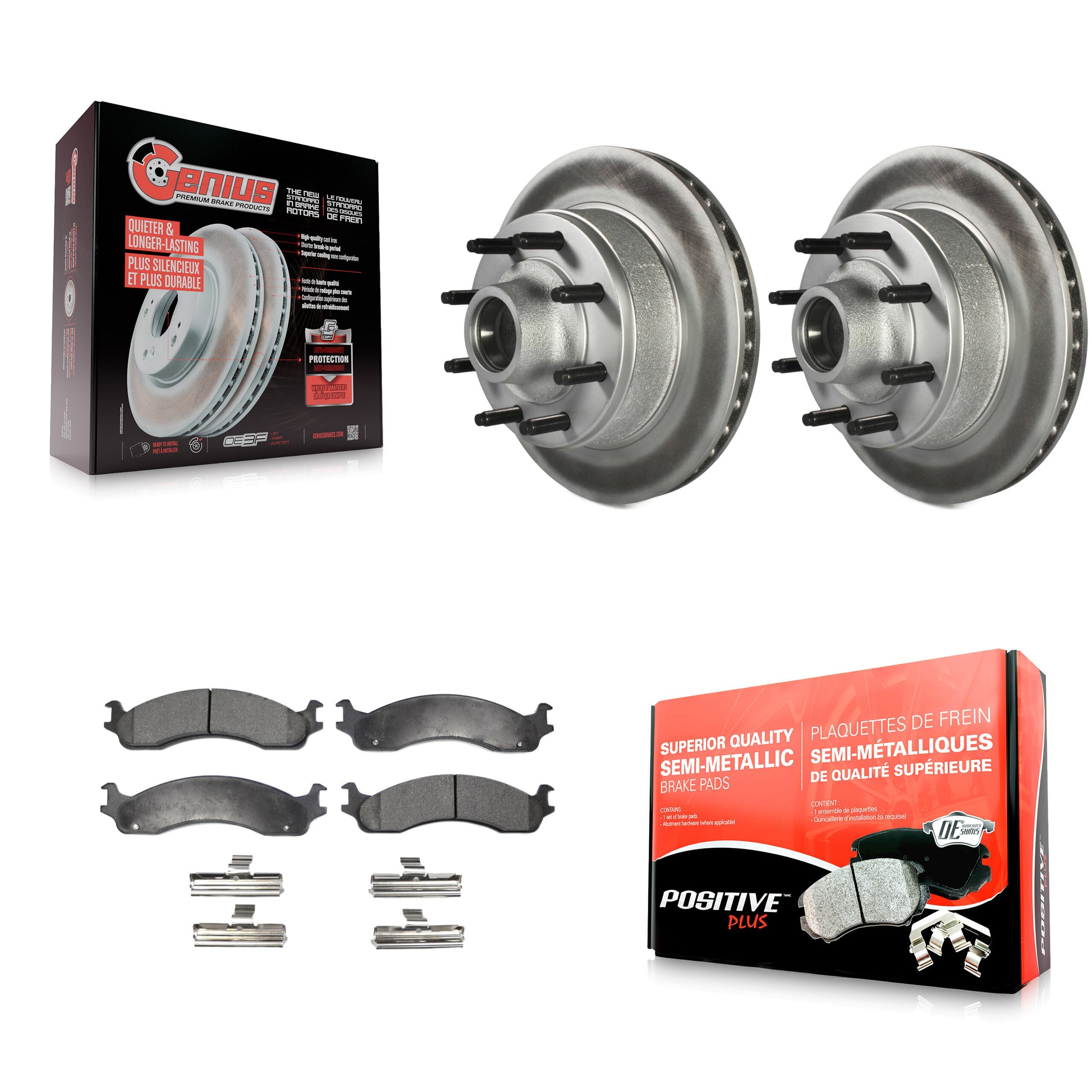 Transit Auto KGF-100531 Disc Brake Kit for 1995-2007 Ford E-150, Ford E-350 Econoline and More - Front