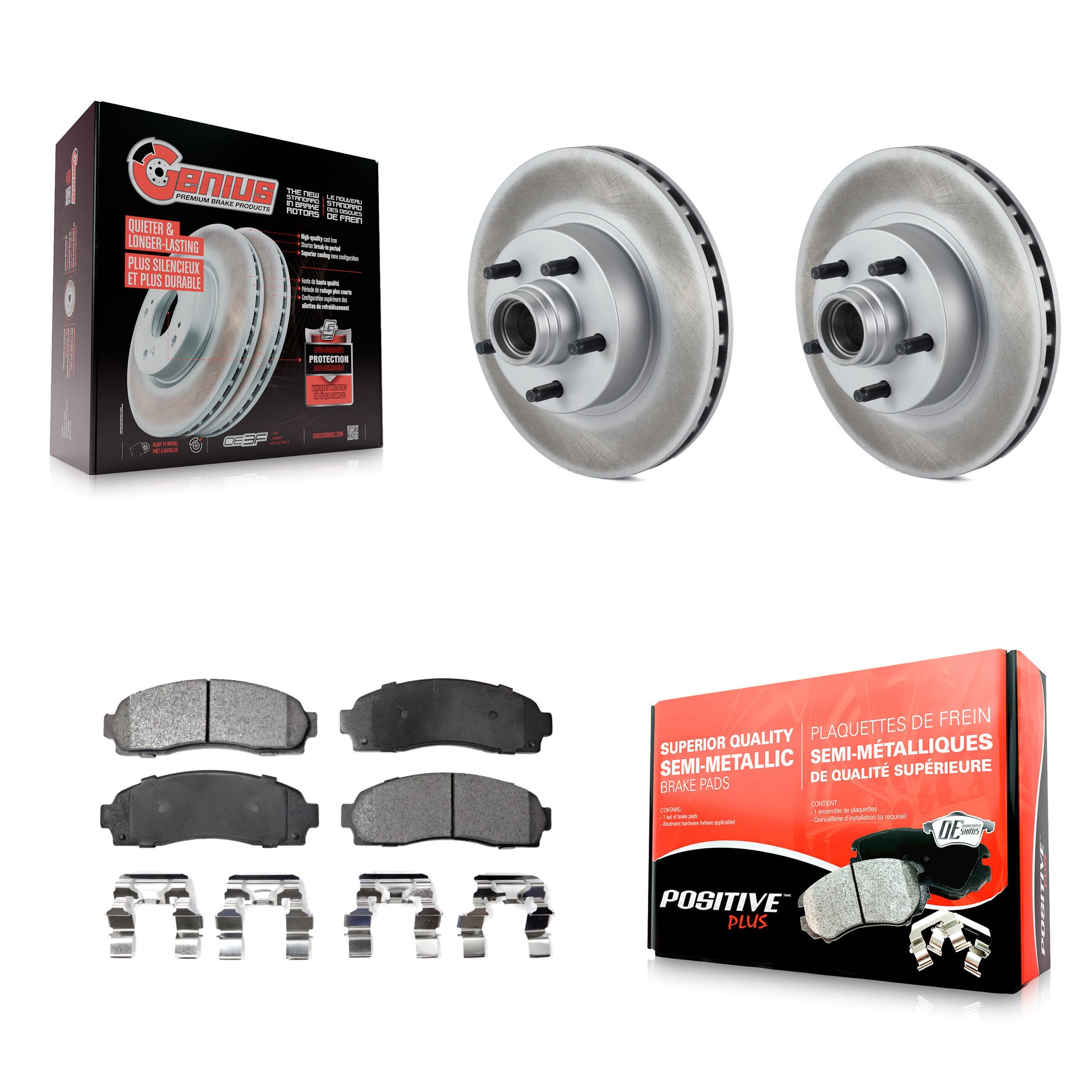 Transit Auto KGF-100533 Disc Brake Kit for 2003-2010 Ford Ranger, Mazda B2300 and More - Front