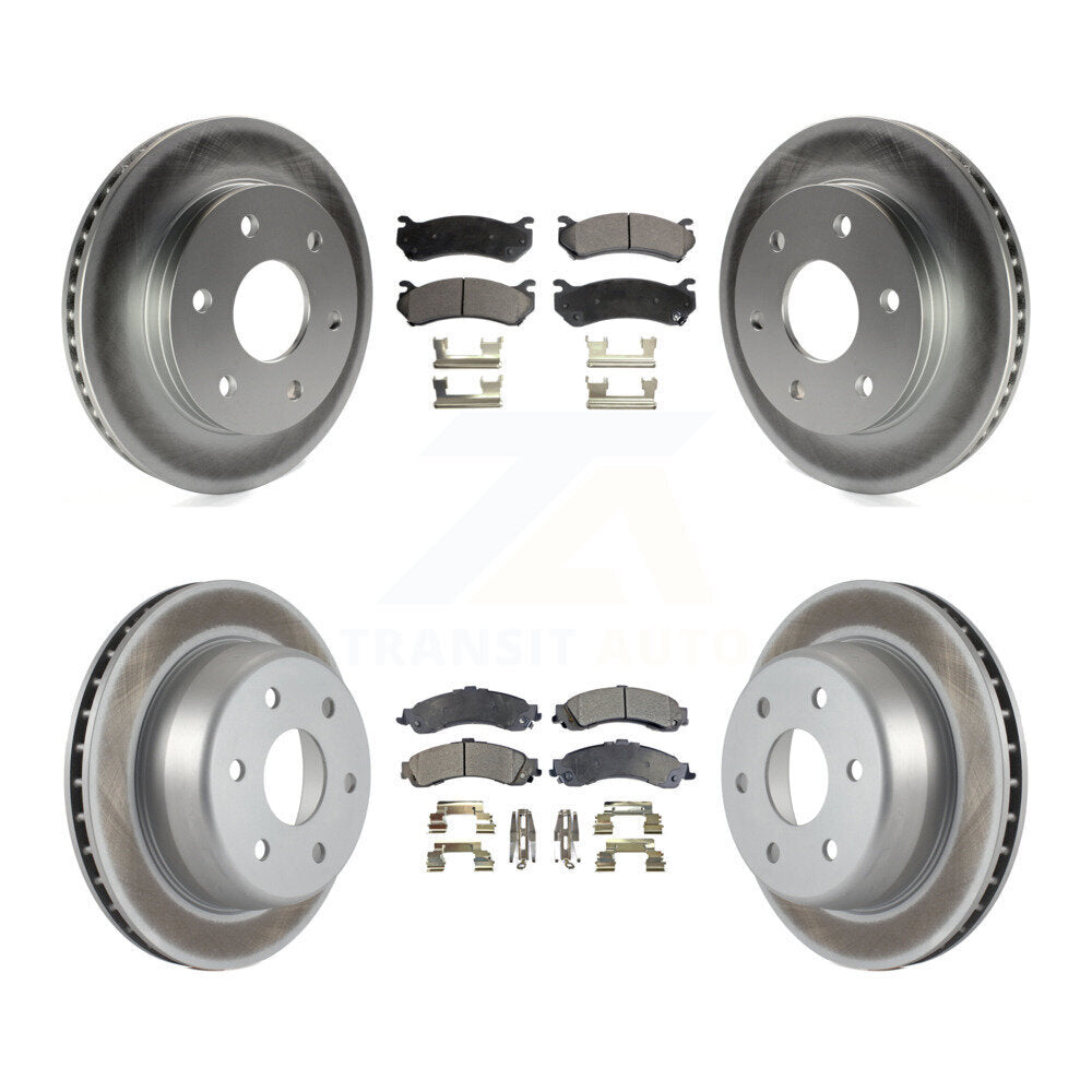 Transit Auto KGF-100558 Disc Brake Kit for 2000-2006 Chevrolet Silverado 1500, GMC Sierra 1500 and More - Front and Rear