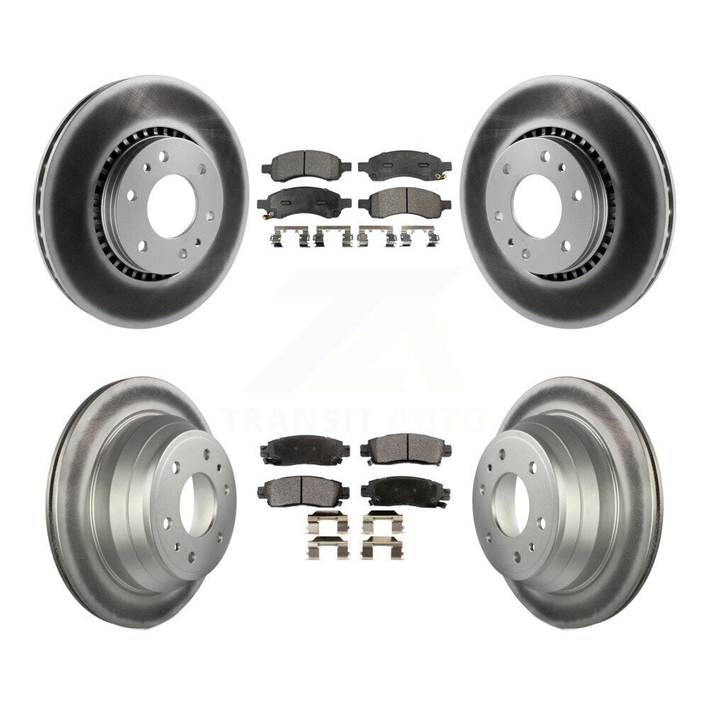 Transit Auto KGF-100572 Disc Brake Kit for 2006-2009 GMC Envoy, Saab 9-7x and More - Front and Rear