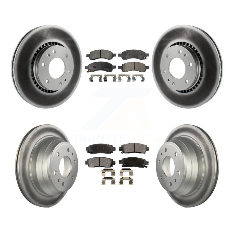 Transit Auto KGF-100572 Disc Brake Kit for 2006-2009 GMC Envoy, Saab 9-7x and More - Front and Rear