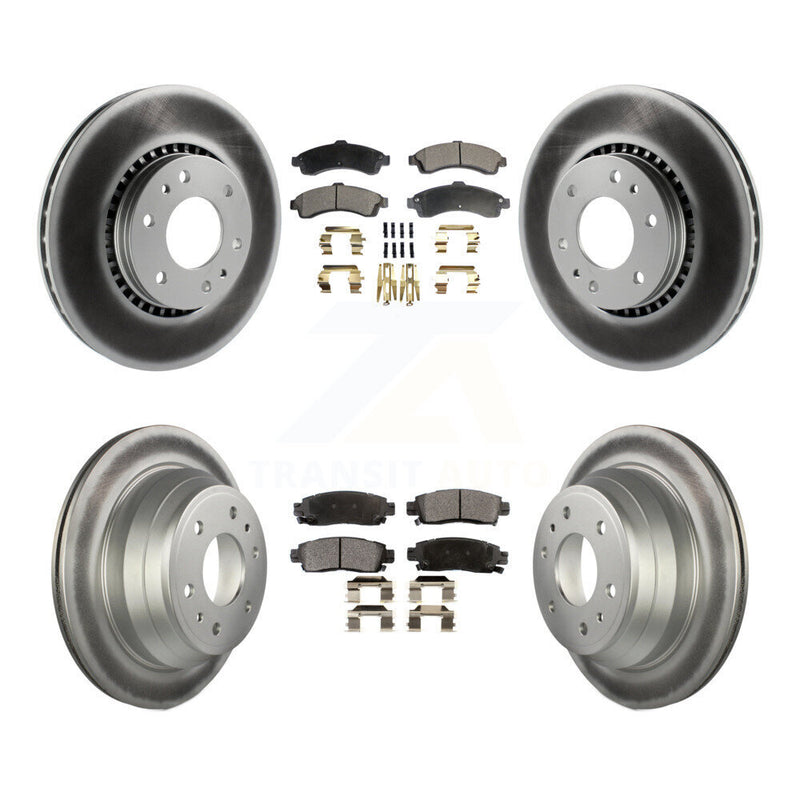 Transit Auto KGF-100573 Disc Brake Kit for 2002-2006 Isuzu Ascender, GMC Envoy and More - Front and Rear