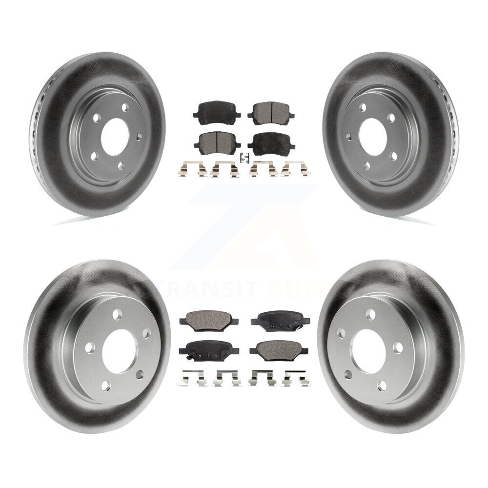 Transit Auto KGF-100578 Disc Brake Kit for 2004-2012 Chevrolet Malibu, Pontiac G5 and More - Front and Rear