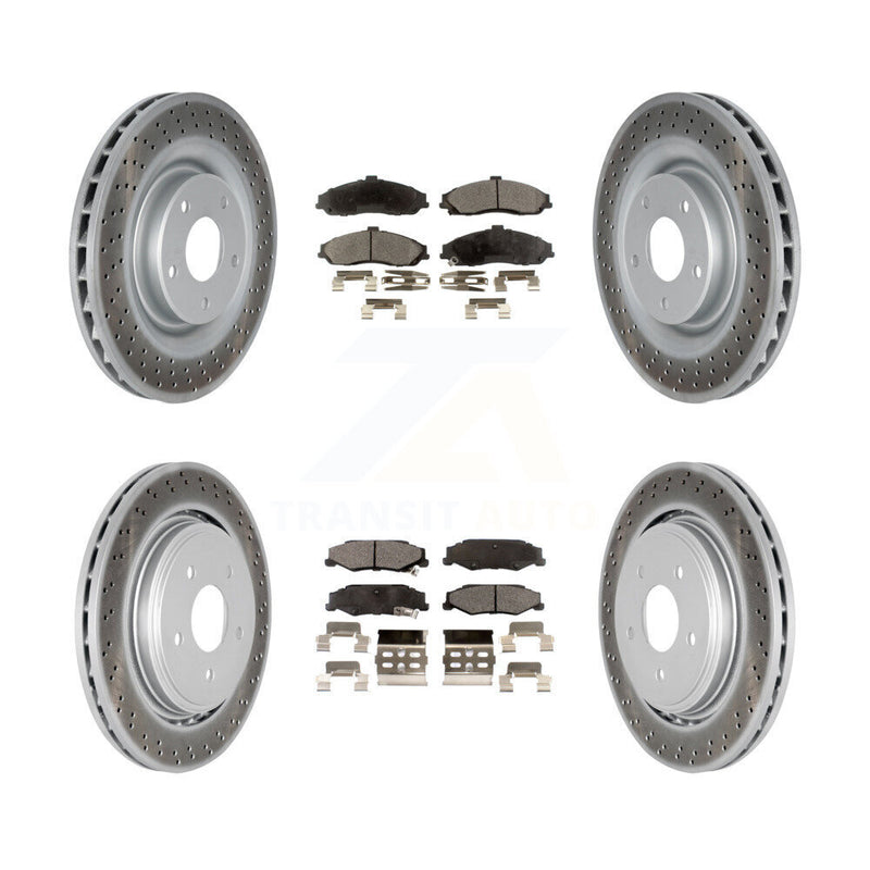 Transit Auto KGF-100595 Disc Brake Kit for 2005-2013 Chevrolet Corvette, Cadillac XLR - Front and Rear