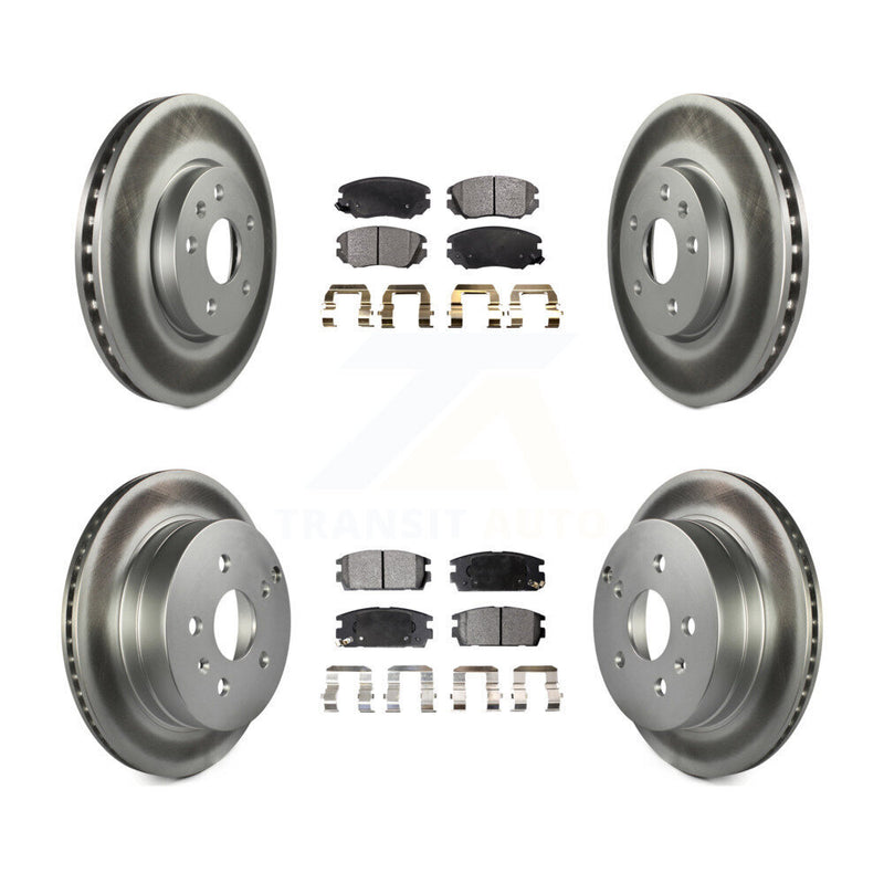 Transit Auto KGF-100611 Disc Brake Kit for 2010-2017 GMC Terrain, Chevrolet Equinox - Front and Rear