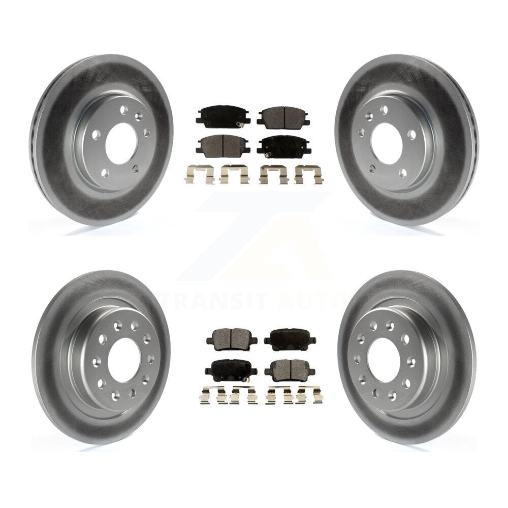 Transit Auto KGF-100622 Disc Brake Kit for 2016-2020 Chevrolet Equinox, GMC Terrain and More - Front and Rear
