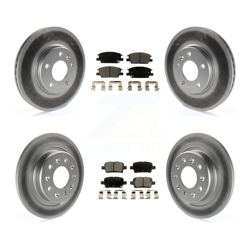Transit Auto KGF-100622 Disc Brake Kit for 2016-2020 Chevrolet Equinox, GMC Terrain and More - Front and Rear