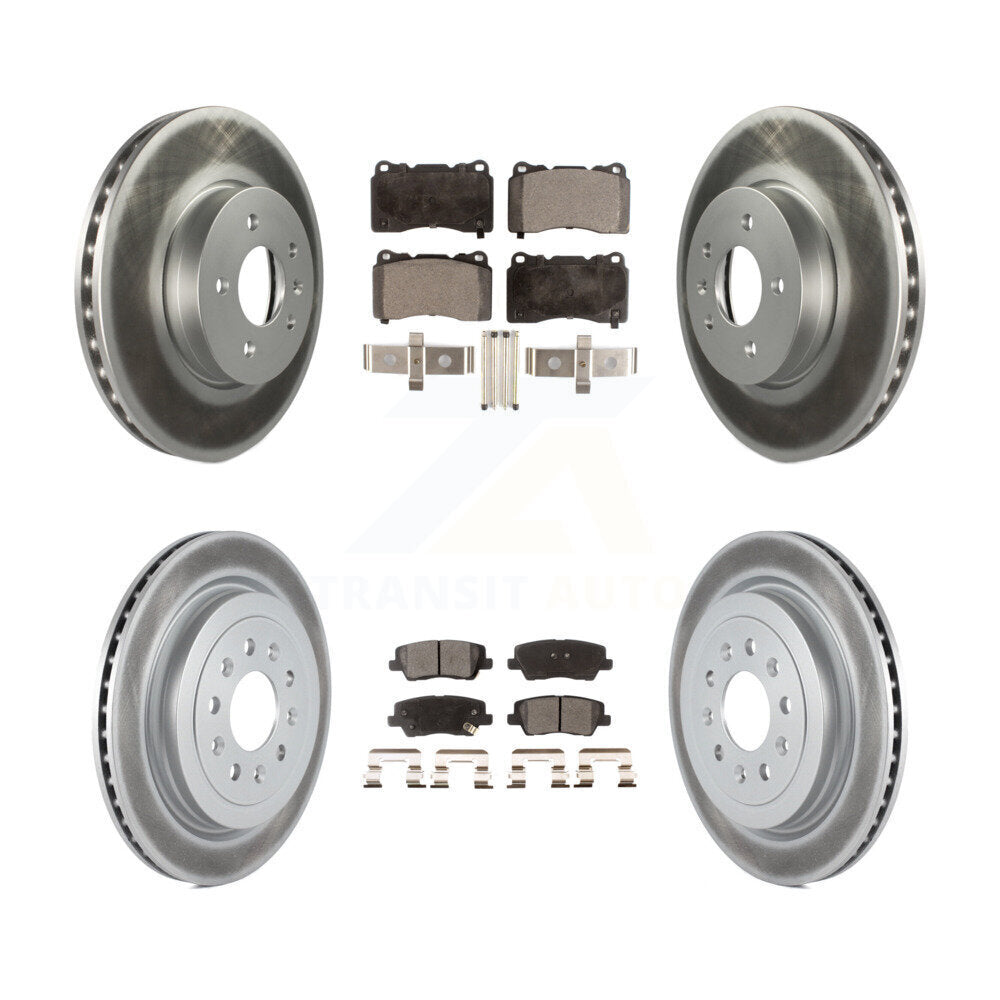 Transit Auto KGF-100625 Disc Brake Kit for 2013-2015 Cadillac ATS - Front and Rear