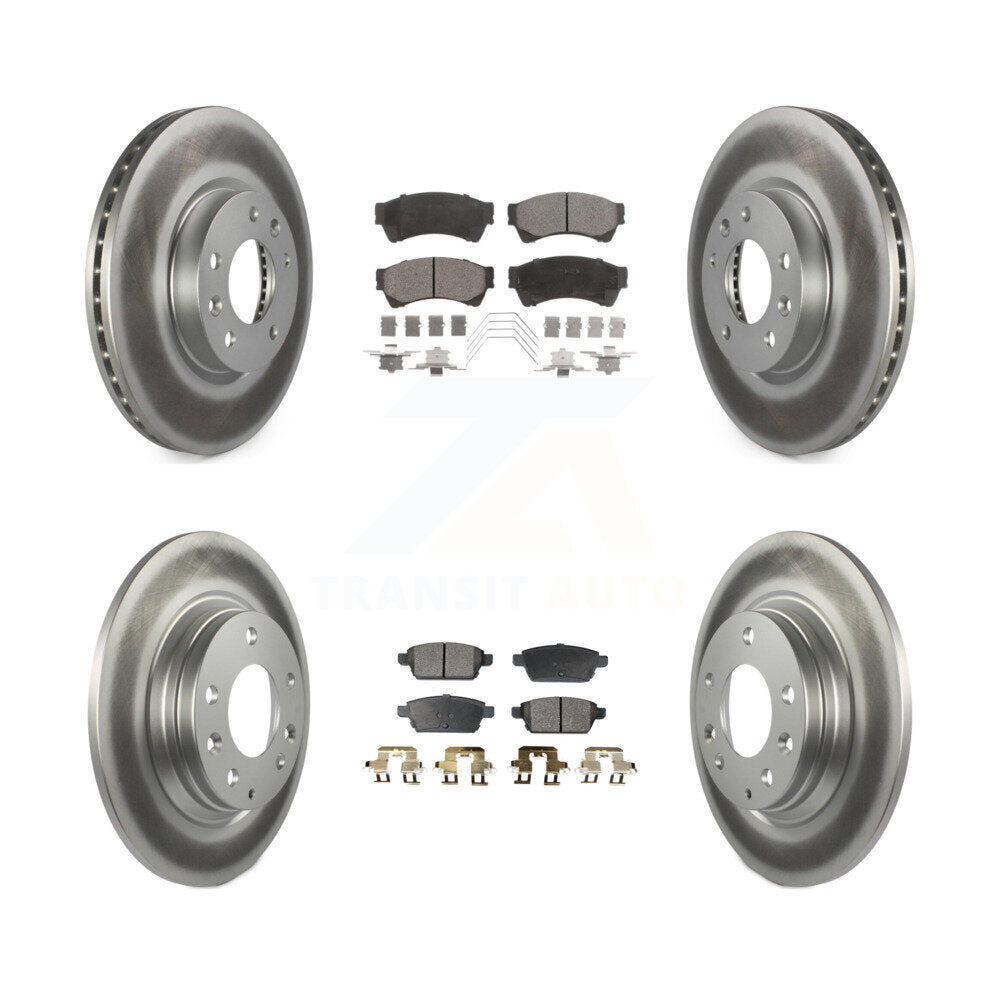 Transit Auto KGF-100654 Disc Brake Kit for 2006-2013 Mazda 6, Lincoln MKZ and More - Front and Rear