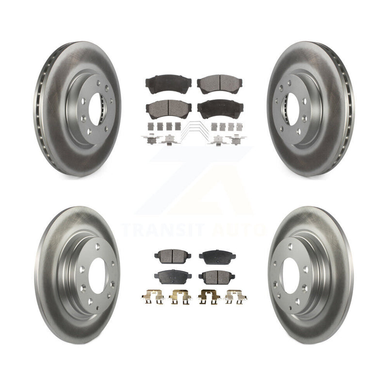 Transit Auto KGF-100654 Disc Brake Kit for 2006-2013 Mazda 6, Lincoln MKZ and More - Front and Rear