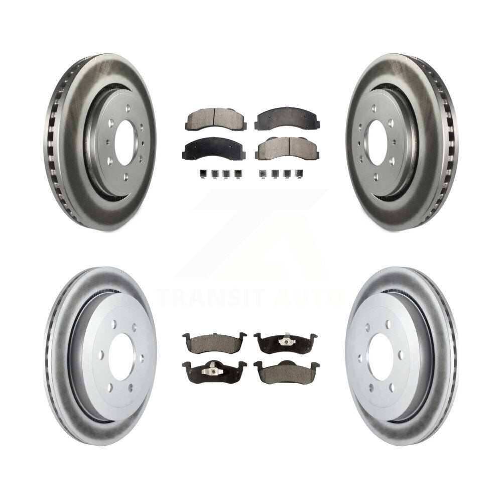 Transit Auto KGF-100660 Disc Brake Kit for 2010-2017 Ford Expedition, Lincoln Navigator - Front and Rear