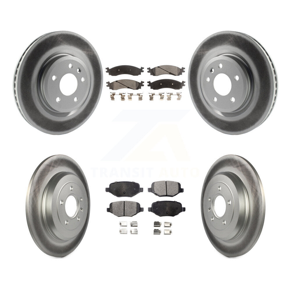 Transit Auto KGF-100668 Disc Brake Kit for 2010-2012 Ford Taurus - Front and Rear