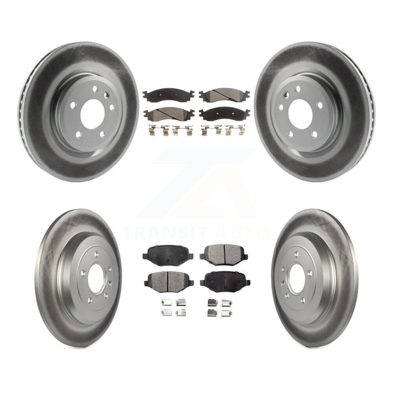 Transit Auto KGF-100668 Disc Brake Kit for 2010-2012 Ford Taurus - Front and Rear