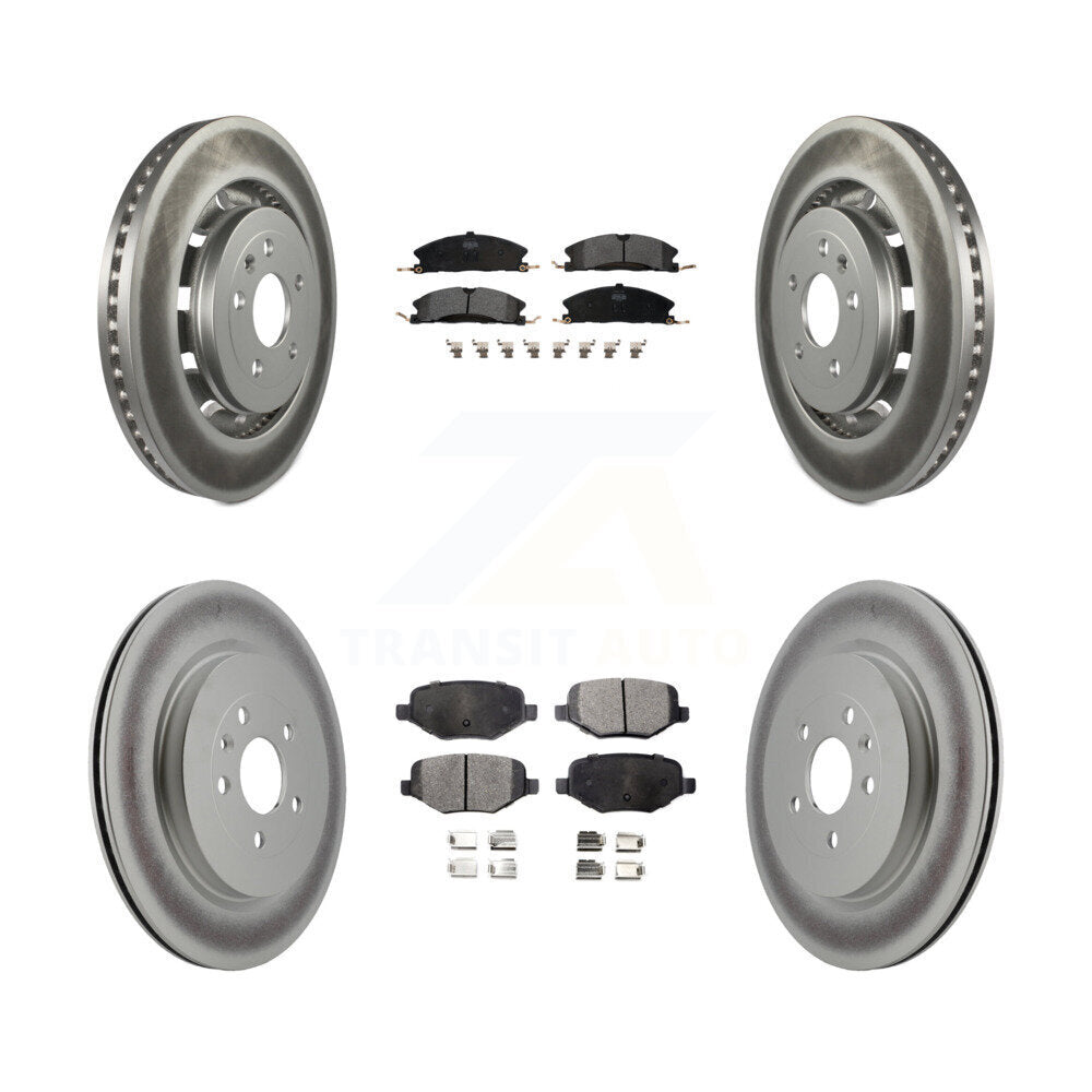 Transit Auto KGF-100679 Disc Brake Kit for 2012-2019 Ford Taurus, Lincoln MKT and More - Front and Rear