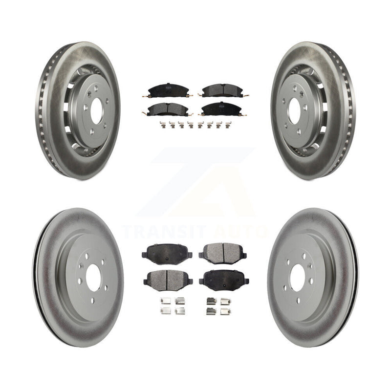 Transit Auto KGF-100679 Disc Brake Kit for 2012-2019 Ford Taurus, Lincoln MKT and More - Front and Rear