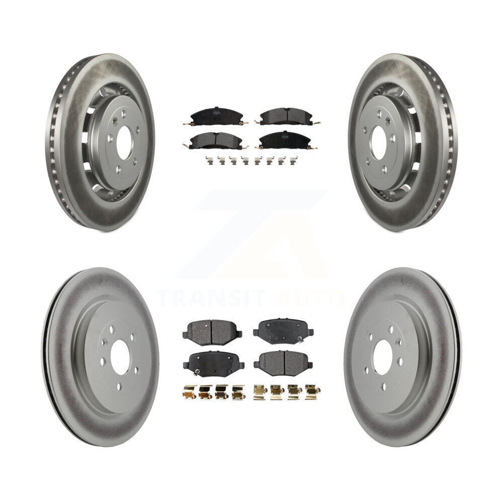 Transit Auto KGF-100680 Disc Brake Kit for 2012-2019 Ford Taurus, Ford Explorer and More - Front and Rear
