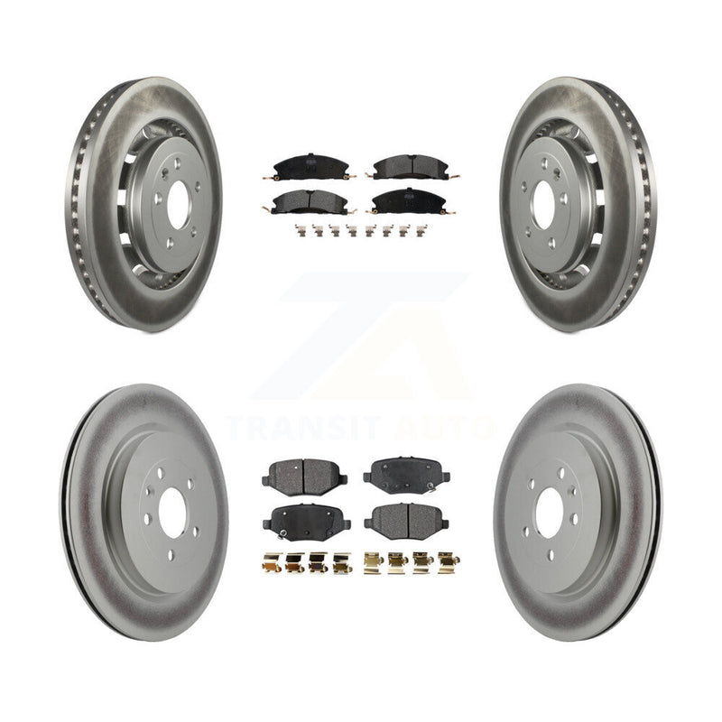 Transit Auto KGF-100680 Disc Brake Kit for 2012-2019 Ford Taurus, Ford Explorer and More - Front and Rear
