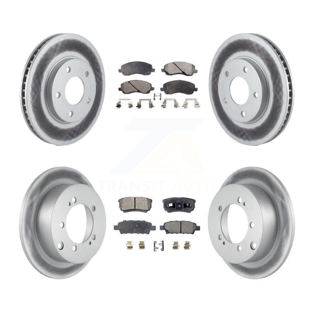 Transit Auto KGF-100695 Disc Brake Kit for 2004-2006 Mitsubishi Lancer - Front and Rear