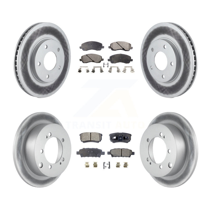 Transit Auto KGF-100695 Disc Brake Kit for 2004-2006 Mitsubishi Lancer - Front and Rear