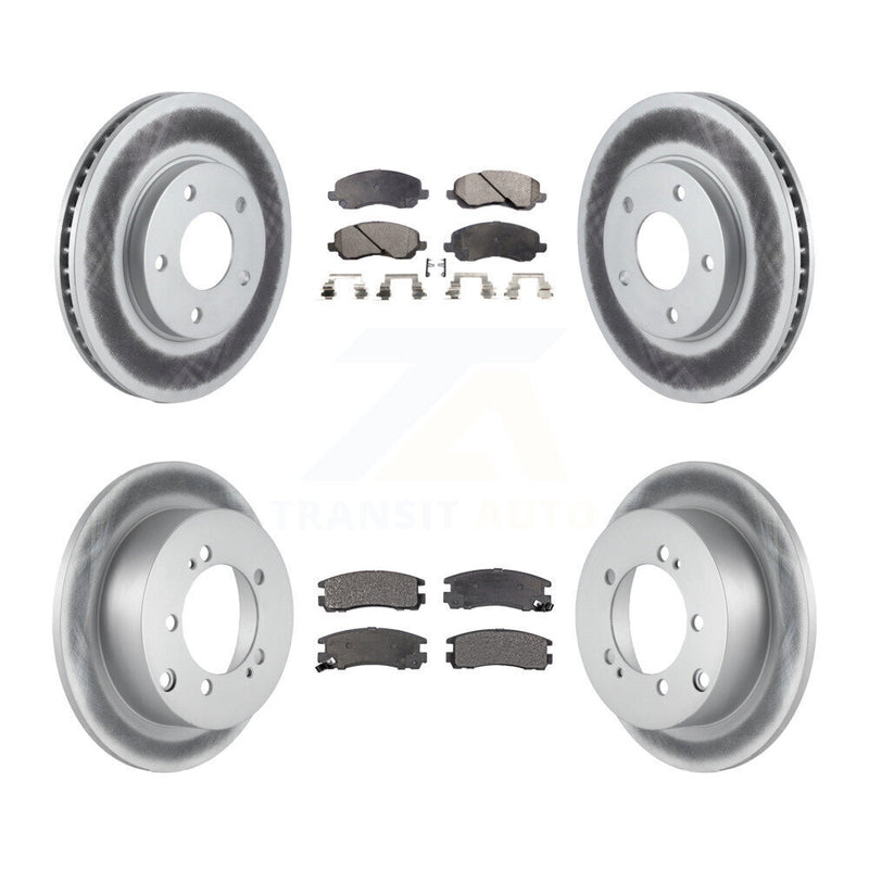 Transit Auto KGF-100696 Disc Brake Kit for 2001-2005 Mitsubishi Eclipse, Chrysler Sebring and More - Front and Rear