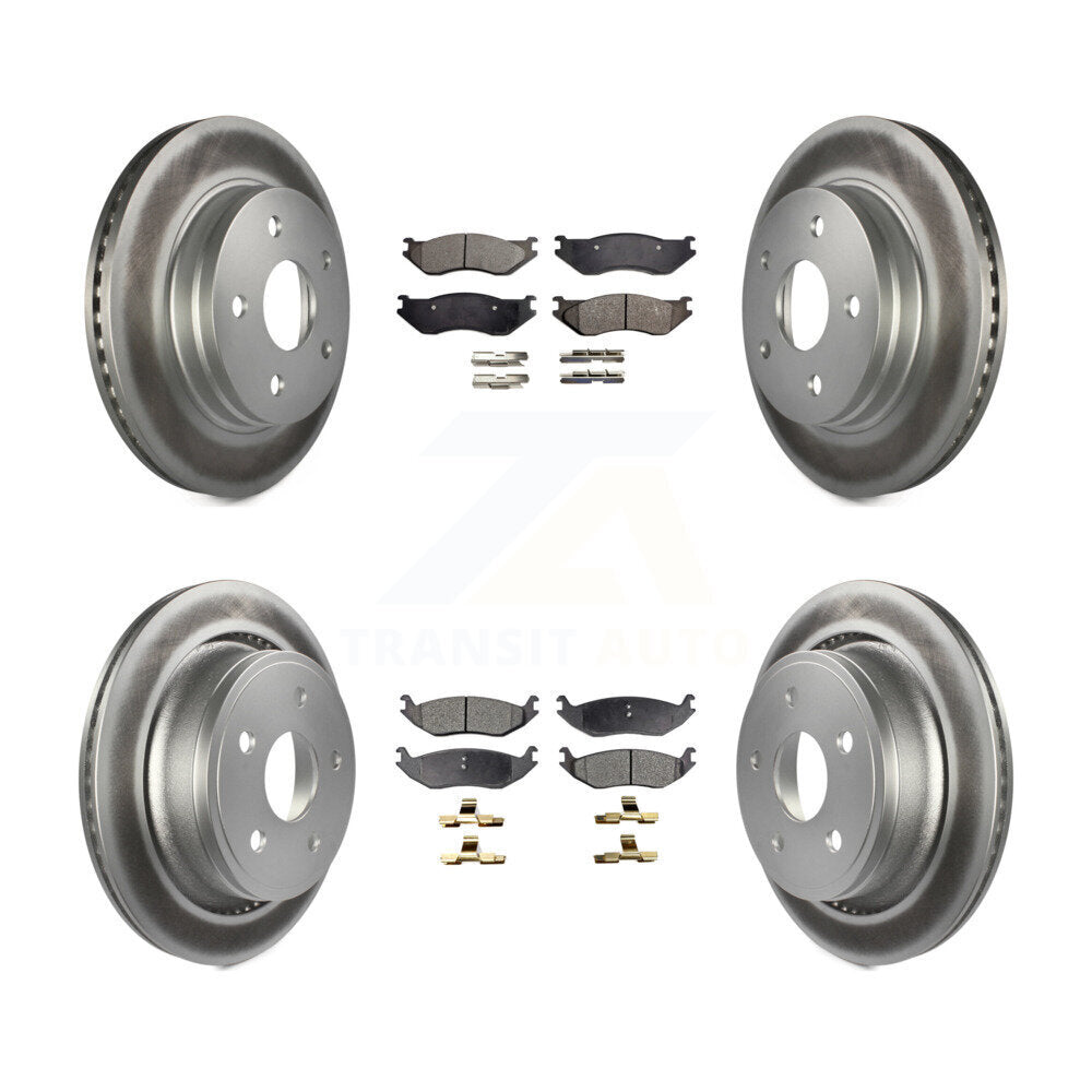 Transit Auto KGF-100707 Disc Brake Kit for 2004-2006 Dodge Ram 1500, Dodge Durango - Front and Rear