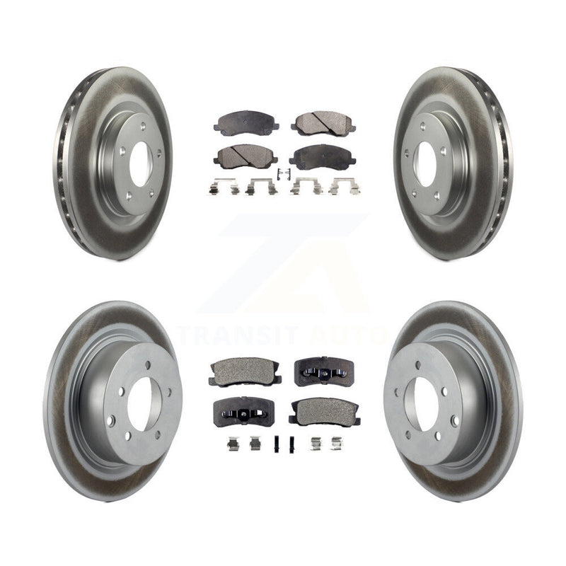 Transit Auto KGF-100726 Disc Brake Kit for 2007-2017 Mitsubishi Lancer, Mitsubishi Outlander and More - Front and Rear