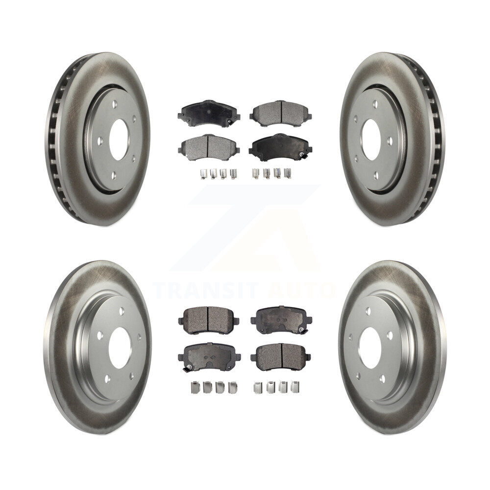 Transit Auto KGF-100733 Disc Brake Kit for 2008-2012 Chrysler Town & Country, Dodge Grand Caravan and More - Front and Rear
