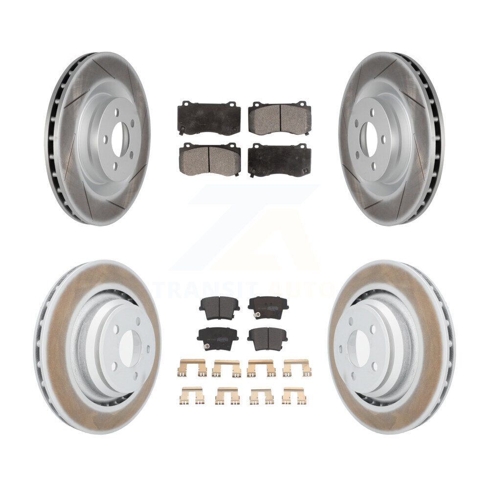 Transit Auto KGF-100735 Disc Brake Kit for 2015 Dodge Charger - Front and Rear