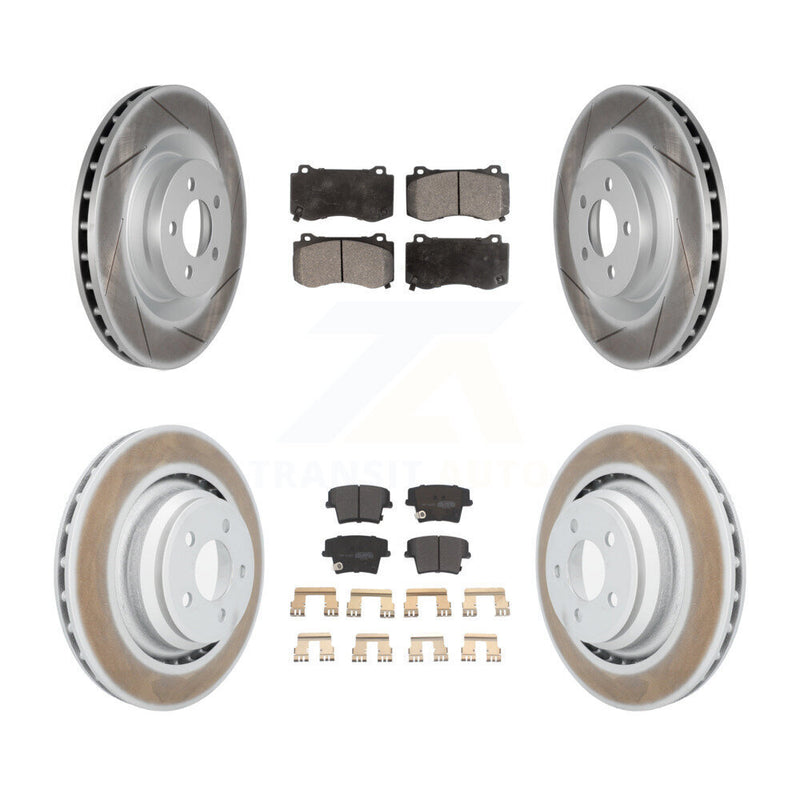 Transit Auto KGF-100735 Disc Brake Kit for 2015 Dodge Charger - Front and Rear