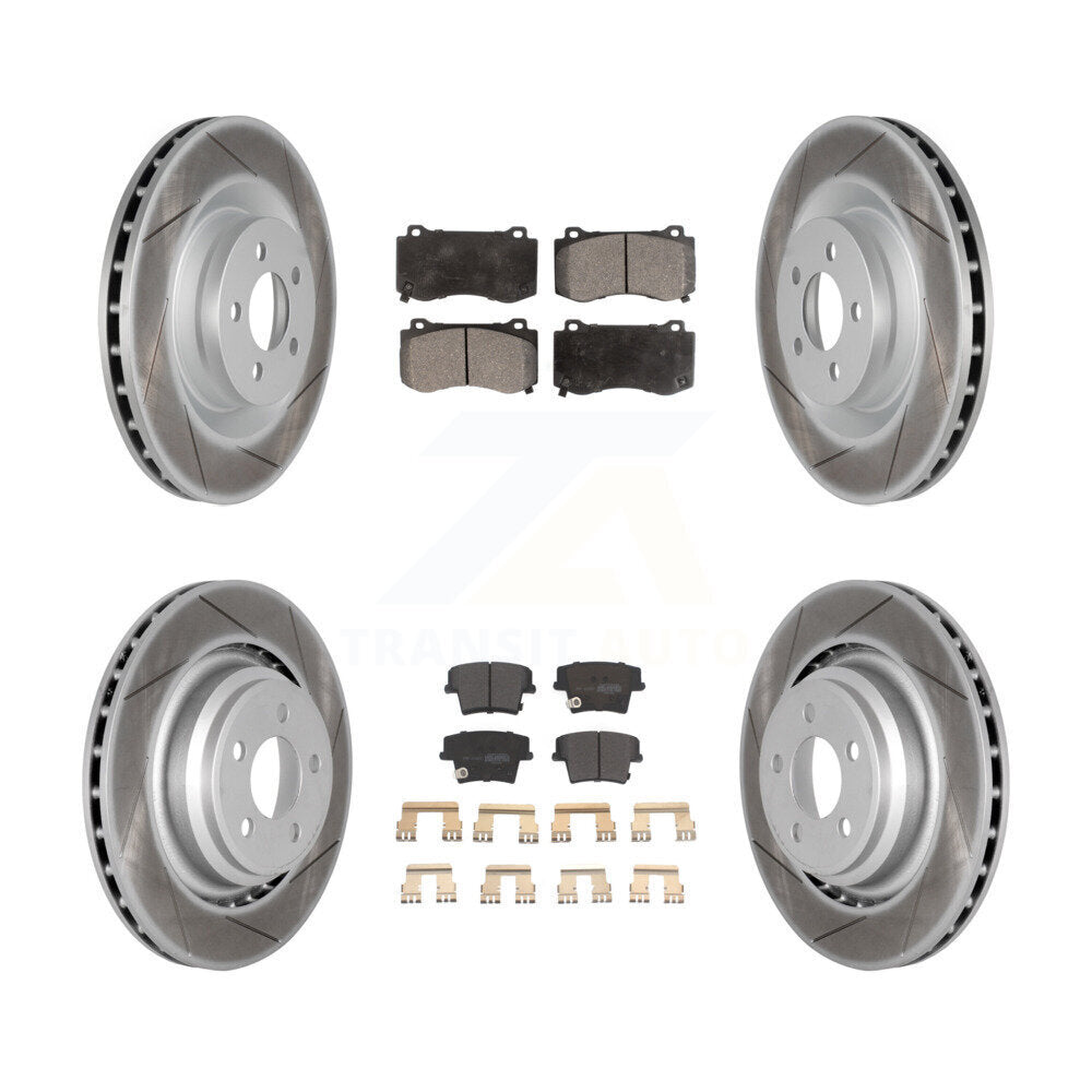 Transit Auto KGF-100737 Disc Brake Kit for 2015 Dodge Charger - Front and Rear