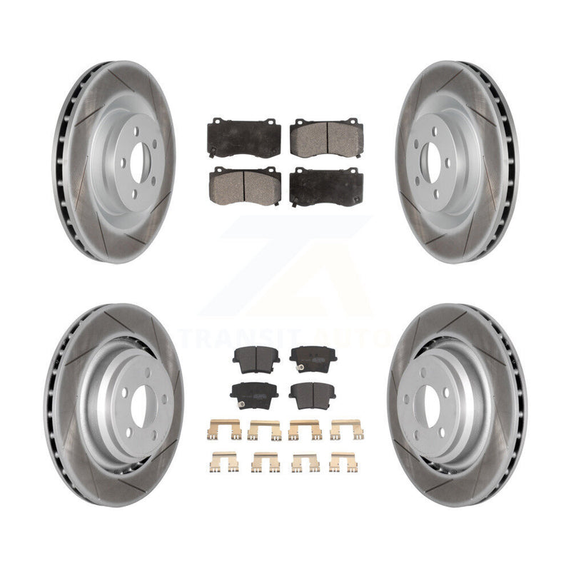 Transit Auto KGF-100737 Disc Brake Kit for 2015 Dodge Charger - Front and Rear