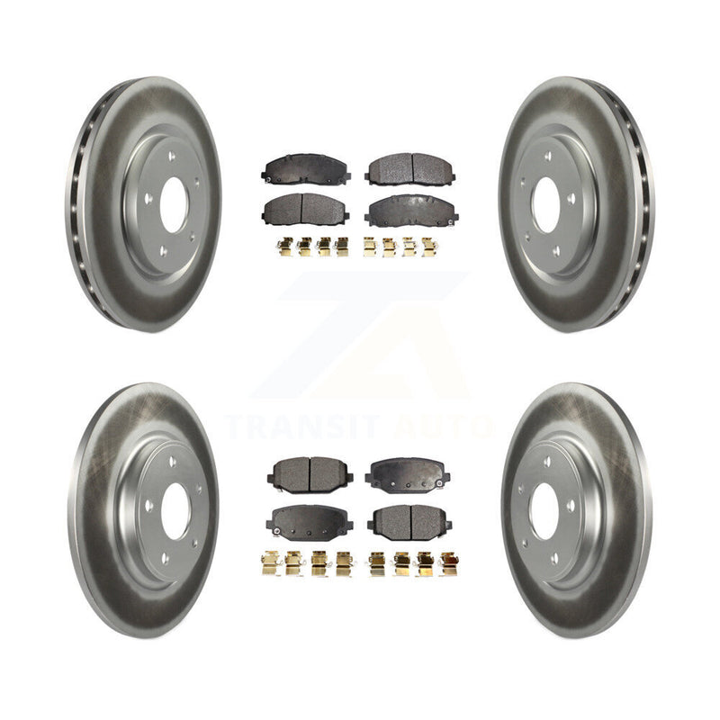 Transit Auto KGF-100745 Disc Brake Kit for 2012-2020 Dodge Grand Caravan, Dodge Journey and More - Front and Rear
