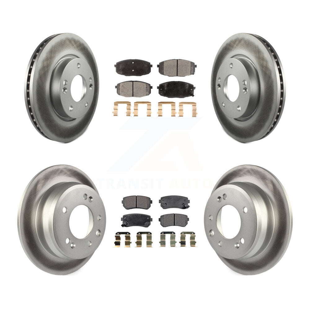 Transit Auto KGF-100834 Disc Brake Kit for 2009-2012 Hyundai Elantra - Front and Rear
