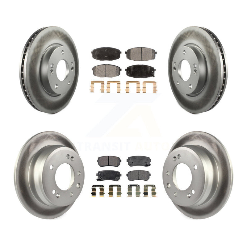 Transit Auto KGF-100834 Disc Brake Kit for 2009-2012 Hyundai Elantra - Front and Rear