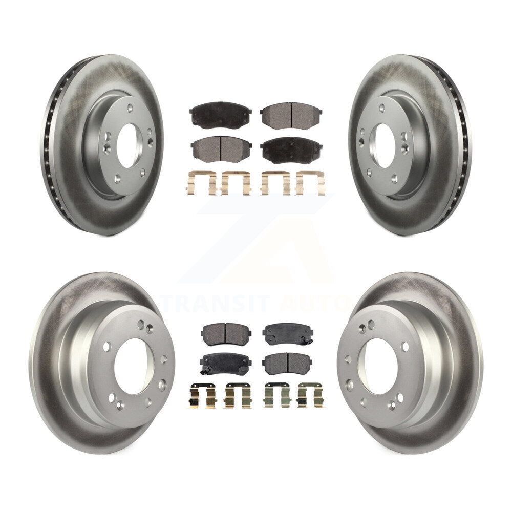 Transit Auto KGF-100835 Disc Brake Kit for 2010-2012 Kia Sportage, Hyundai Tucson - Front and Rear